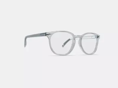 Carlton Low Bridge Fit Eyeglasses in Crystal 3D model