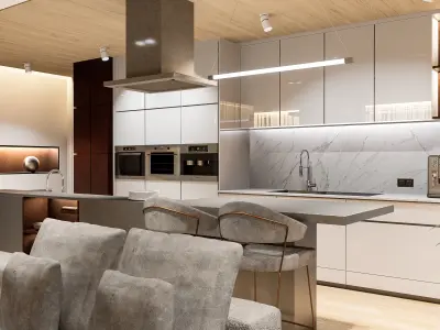 Modern living - C3 3D model