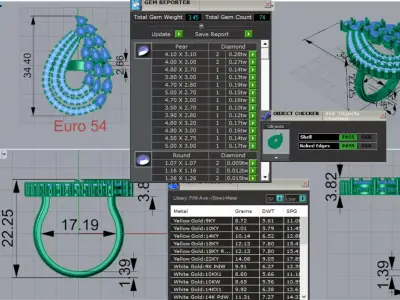 Luxury wedding Bridal stl 3dm Ring  Model jr00229 3D print model