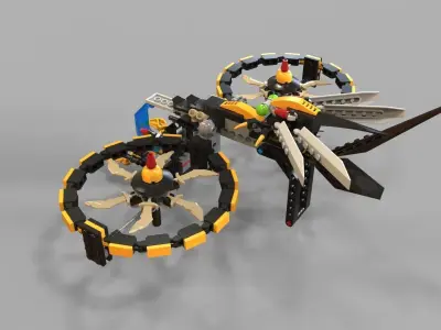 Lego Copter game 3D model