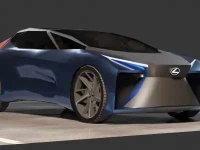 Lexus LF-30 Low-poly 3D model