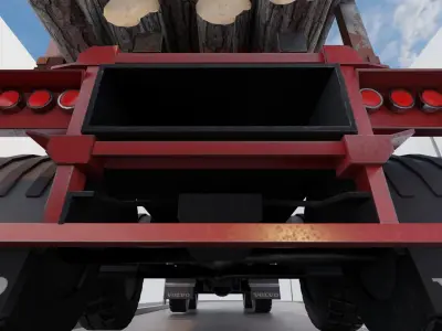 volvo truck Low-poly 3D model