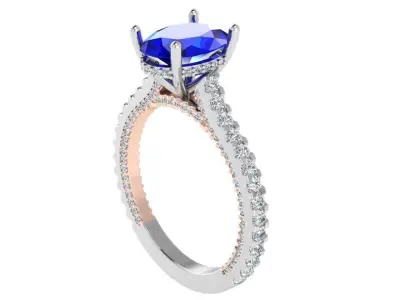 Oval Cut Ring 3306 Free 3D print model