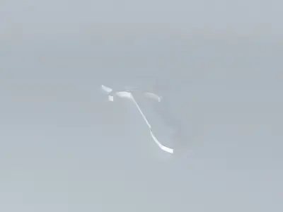 Blank Guitar Free 3D model