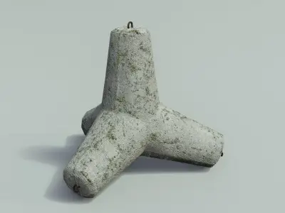 Tetrapod Low-poly 3D model