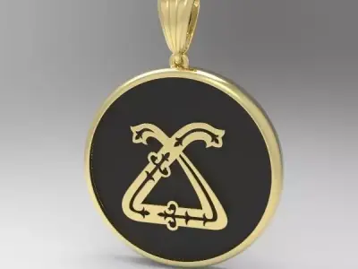 Decorative Letter Tch 3D print model