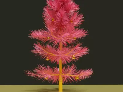 Stylized Christmas Tree  Cute Simple Holiday Tree 3d Low-poly 3D model