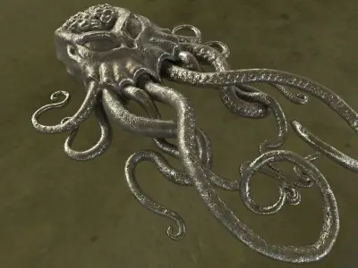 Cthulhu door knocker 3D model