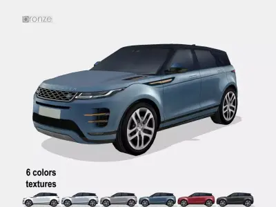Range Rover Evoque 2020 Low-poly 3D model