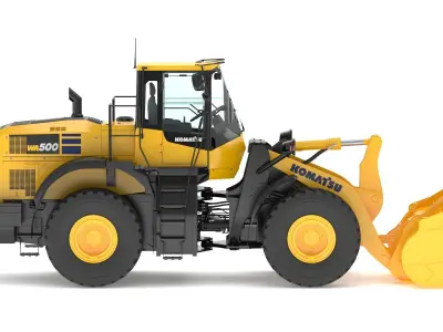 Komatsu WA500-8 Yard Loader Wheel Loader 3D model