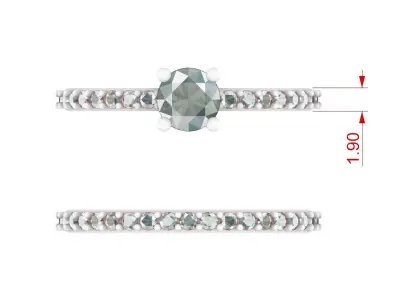 ENGAGEMENT RING FREE 3D PRINT MODEL Free 3D print model