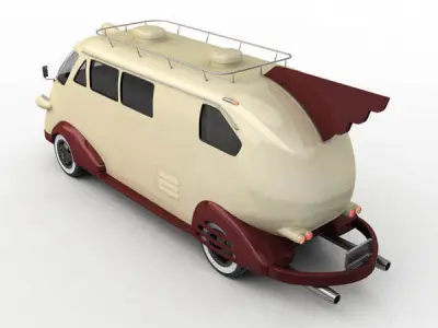Retro Car Western flyer 3D model