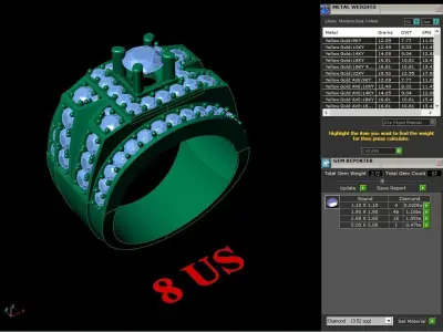 Luxury Men Rings Designs 4MR068 3D print model