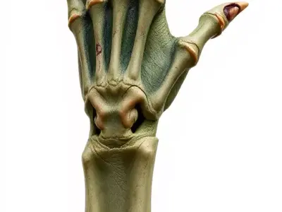 Fantasy Undead Hand Model Pack Low-poly 3D model