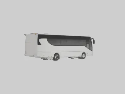 Tour Bus Model 1 Low-poly 3D model
