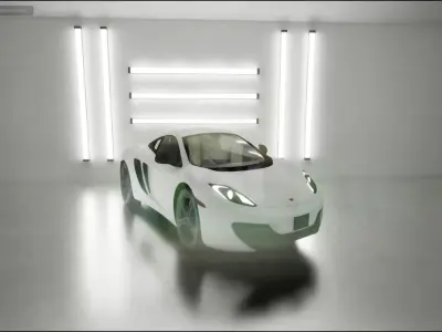 car McLaren 12c Low-poly 3D model