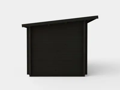 Sauna Black Low-poly 3D model
