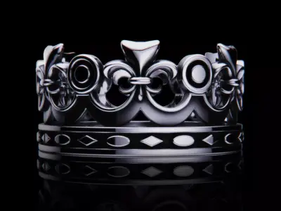 crown ring 3D print model