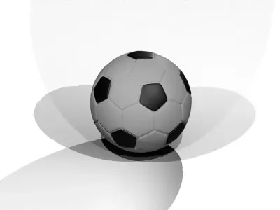 Soccer-Ball Low-poly 3D model