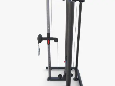 High low pulley 3D model