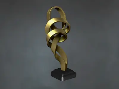 Abstract sculpture tabletop decoration  3D print model