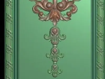 3d neoclassical door 3D print model buy