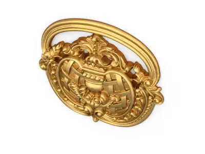 Classic decor ornament carved 16  3D model
