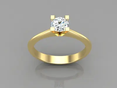 Ring M66 The luxury female ring with gems wedding 3D print model