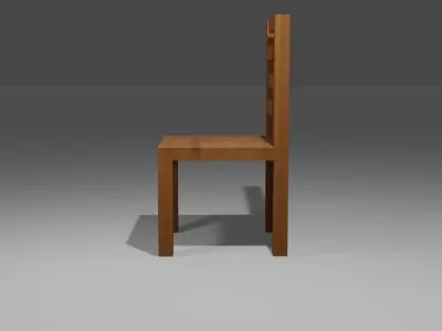 Wooden Chair Free 3D model