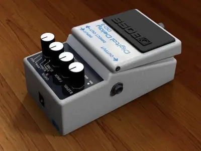 Boss DD-3 Low-poly 3D model