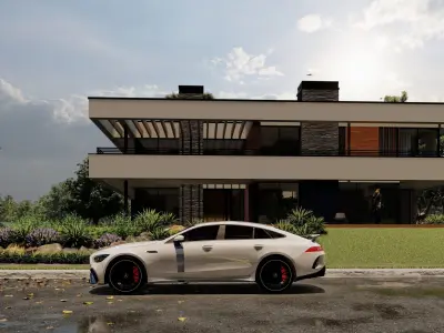 2023 Mercedes GT63 AMG  Low-poly 3D model