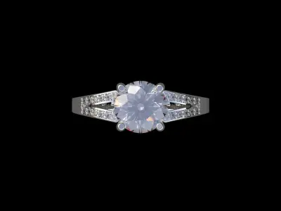 solitaire ring for women Free 3D print model