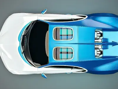 Bugatti Chiron 2016 3D model