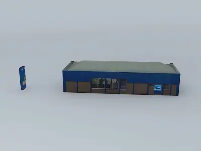 arc Car Wash Bradford Road Huddersfield Free 3D model