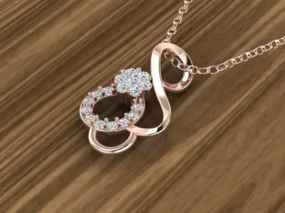 Jewelry Diamond Pendant 3D print model purchase