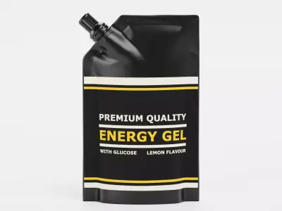 Energy Gel - Product Concept Packaging Low-poly 3D model