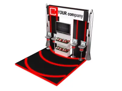 Booth Exhibition Stand a576a 3D model