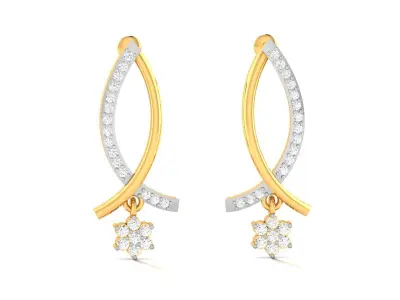 Diamond Earring 3D print model get