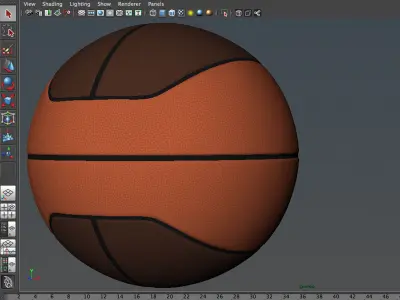 Basketball ball euro Low-poly 3D model