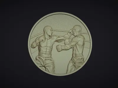 Boxing Medal 3D print model