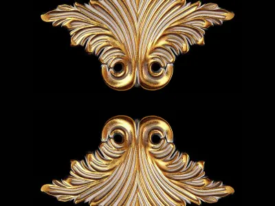 Classic carved 049 3D model