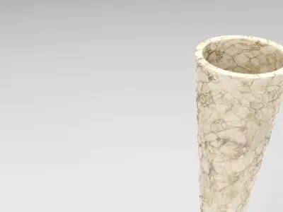 Fihh Vase Low-poly 3D model