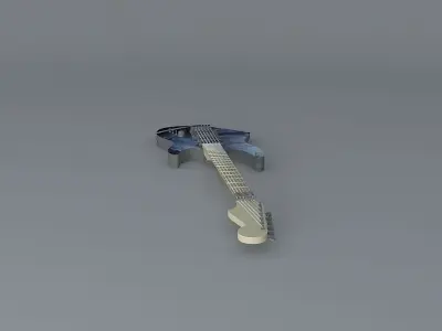 Haunted forestguitar Free 3D model