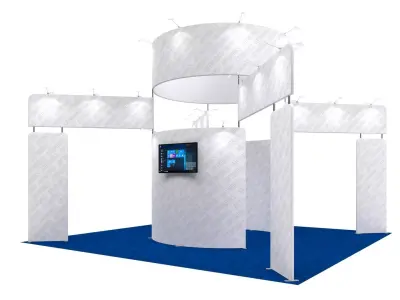 Exhibition booth 20x20ft 3DM009 3D model