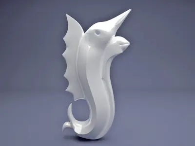 Fish Statue  3D print model