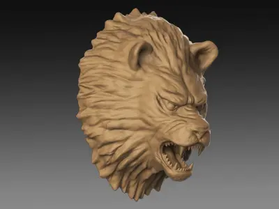 Lion Head 3D print model