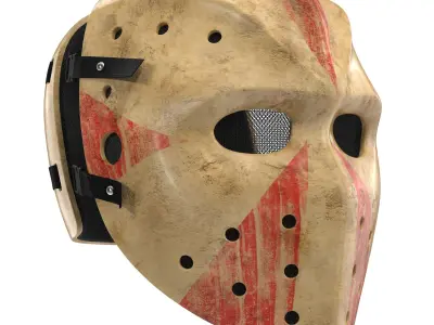 Scary Hockey Mask  3D model