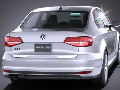 Volkswagen Jetta GLI 2017 USA 3D model