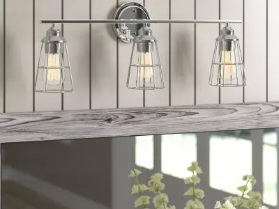 Theodore 3 - Light Dimmable Vanity Light - 2 Colour Free 3D model