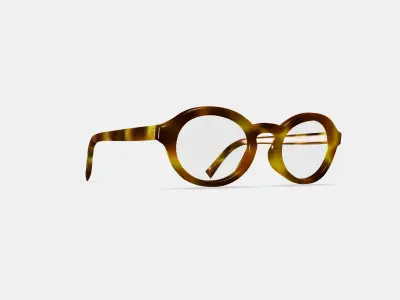 Doherty Eyeglasses in Toffee Tortoise 3D model